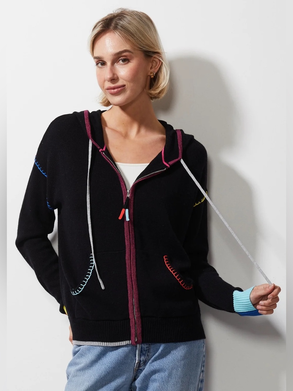 ZAKET & PLOVER HANDCRAFT HOODIE Cotton Cashmere blend